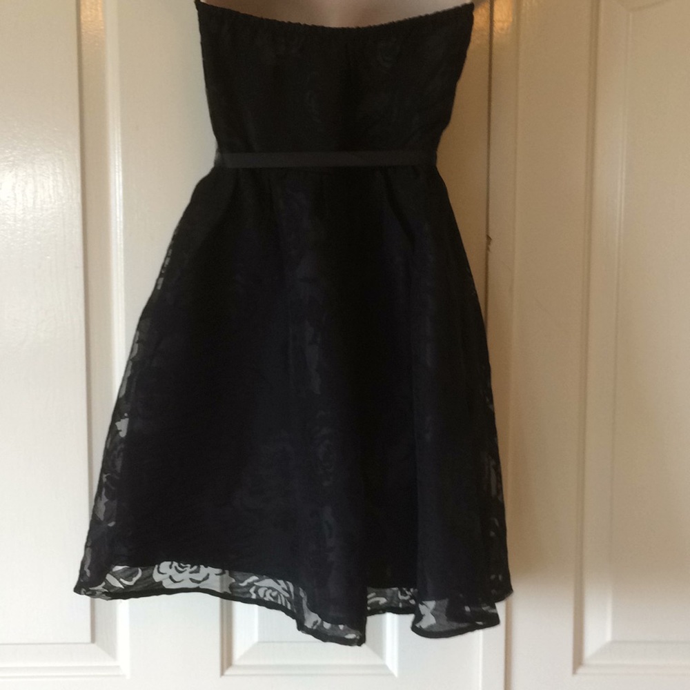 No belt! Last one! Flirty Little Black Dress! Lacy!  prom or party - Picture 6 of 8